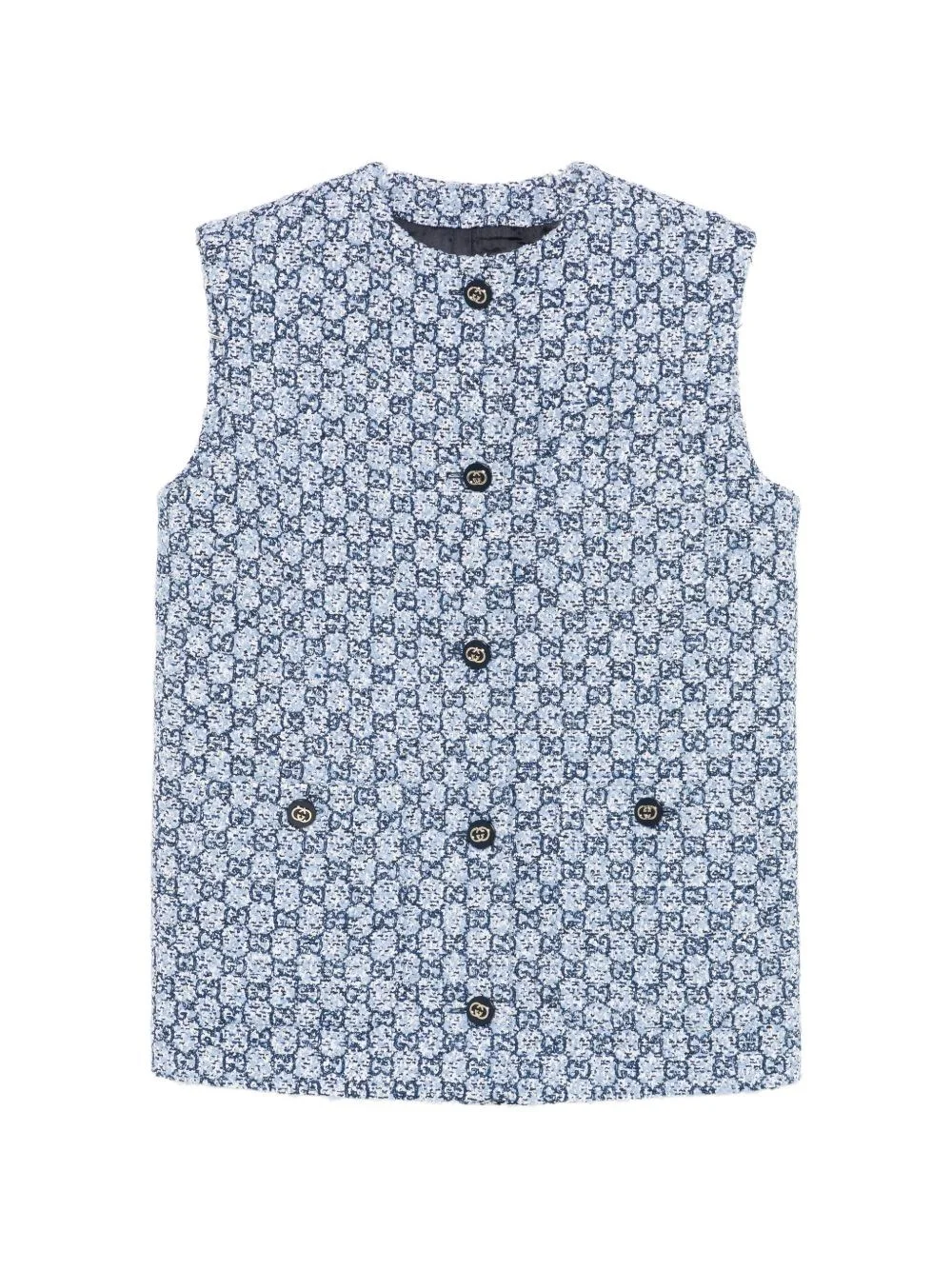 GG tweed vest - 1