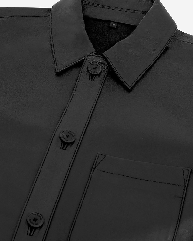BLACK LEATHER SHIRT 7