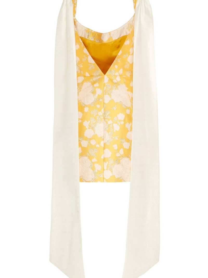 markarian Celestia floral brocade mini dress outlook