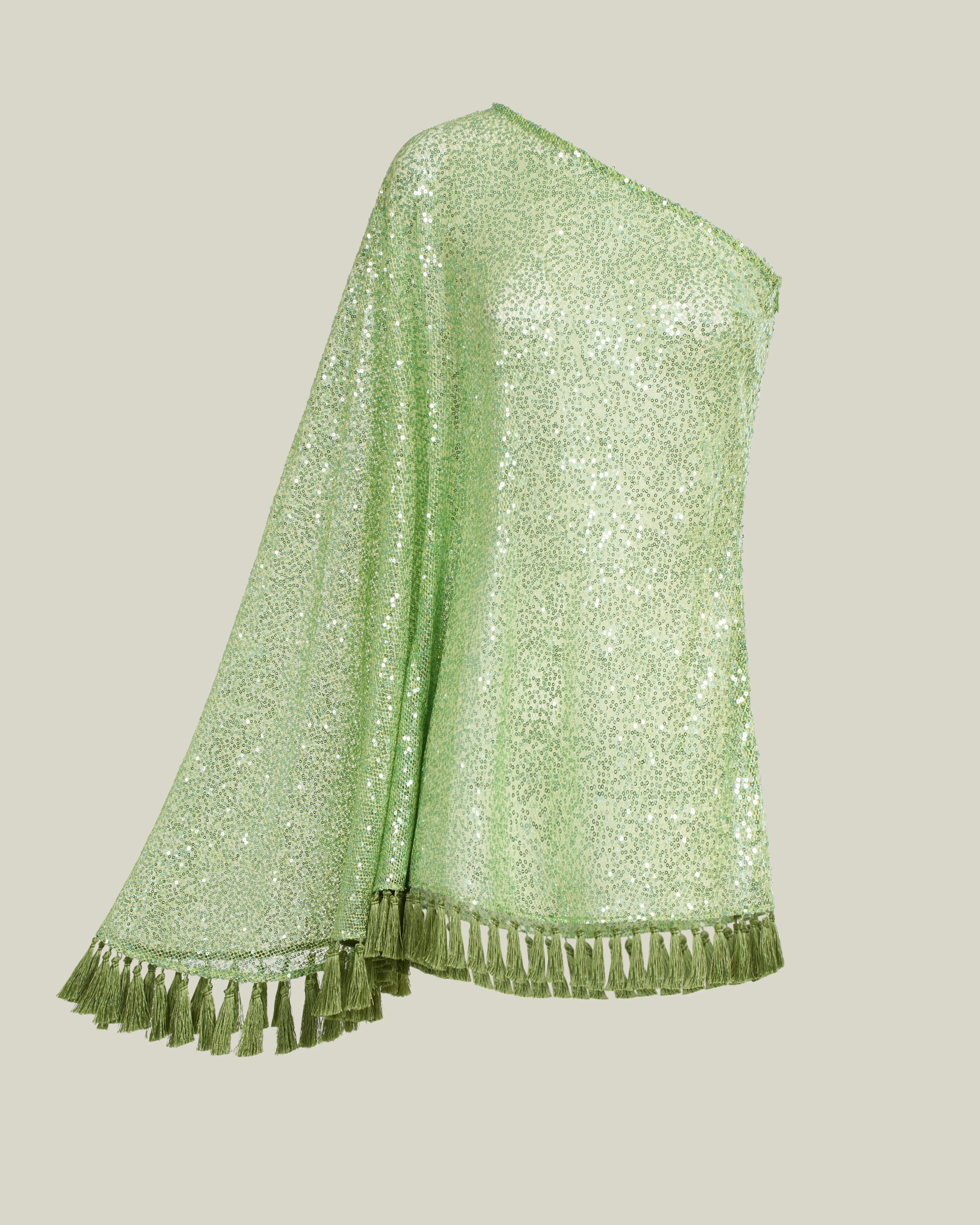 Es Trenc Dress in Acid Green - 1