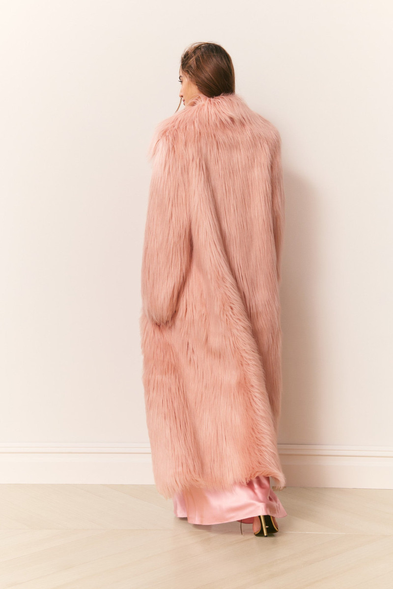 Valia Long Faux Fur Coat 7