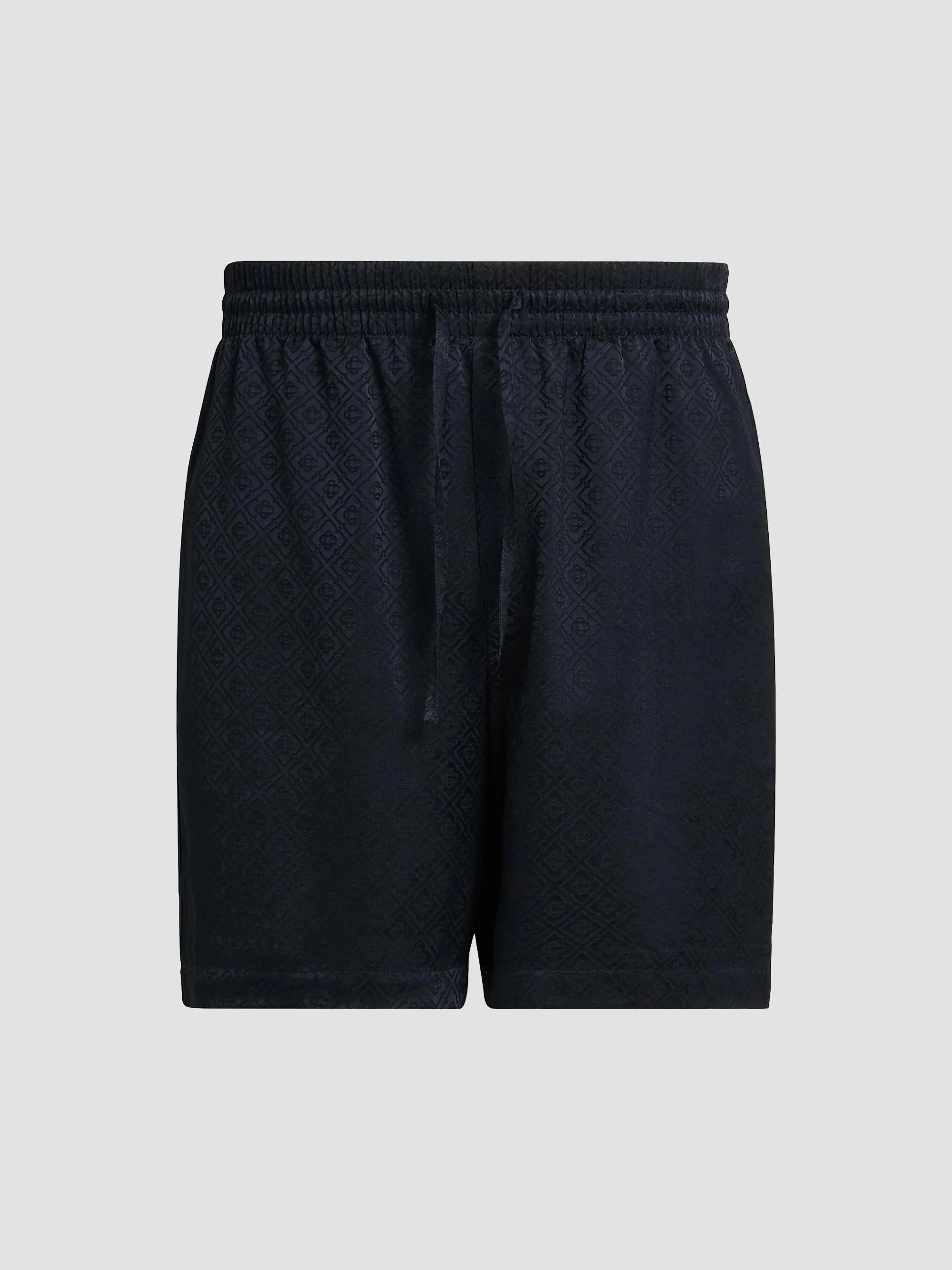 Men's Monogram Drawstring Shorts - Dark Navy - 1