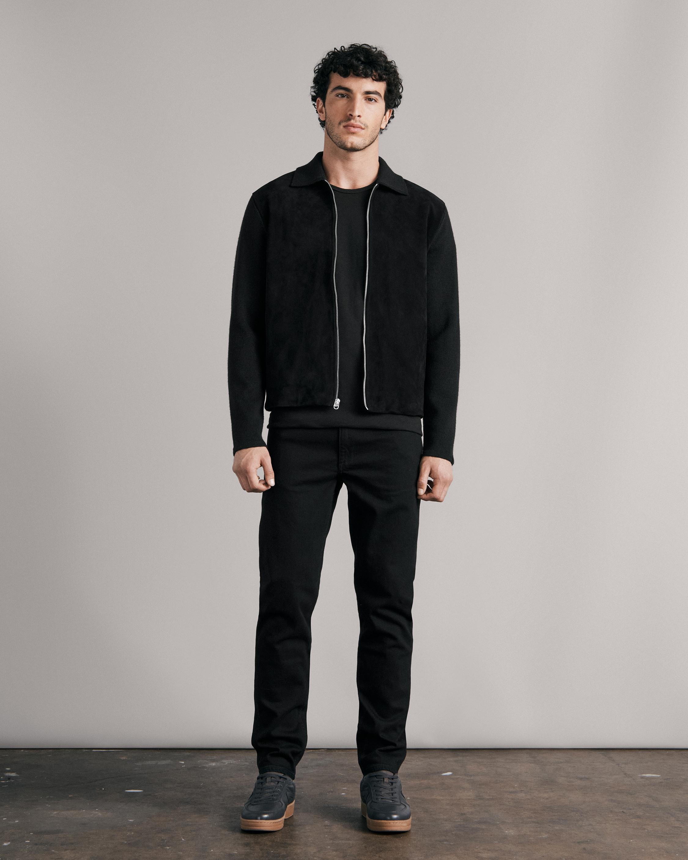 Melrose Suede Zip Through
Slim Fit Sweater - 2