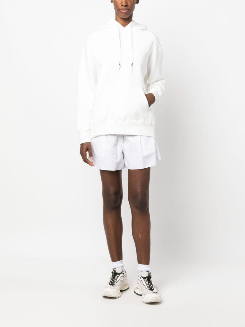 AUTRY logo-embroidered cotton hoodie outlook