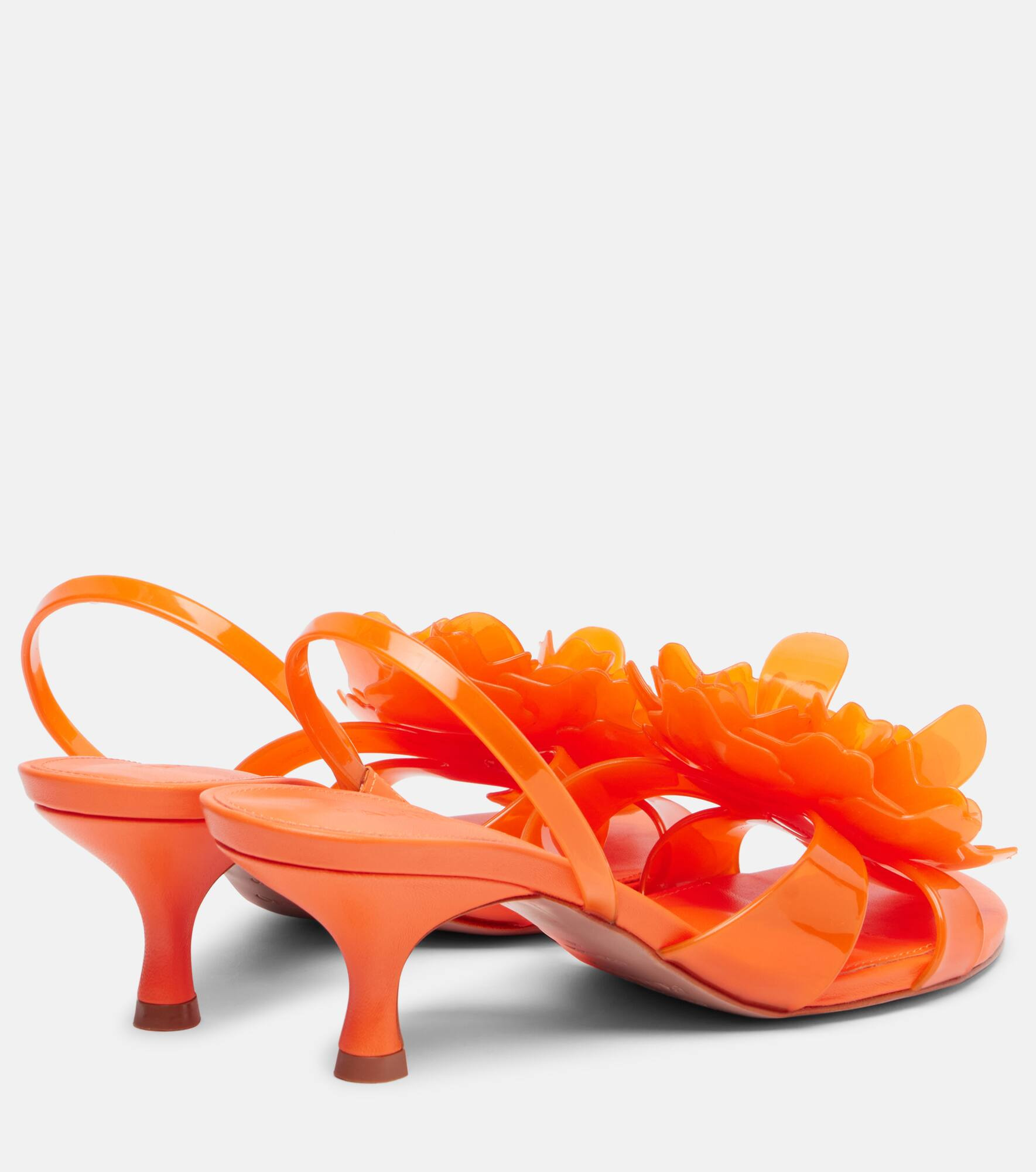 Floral-appliqué sandals - 2