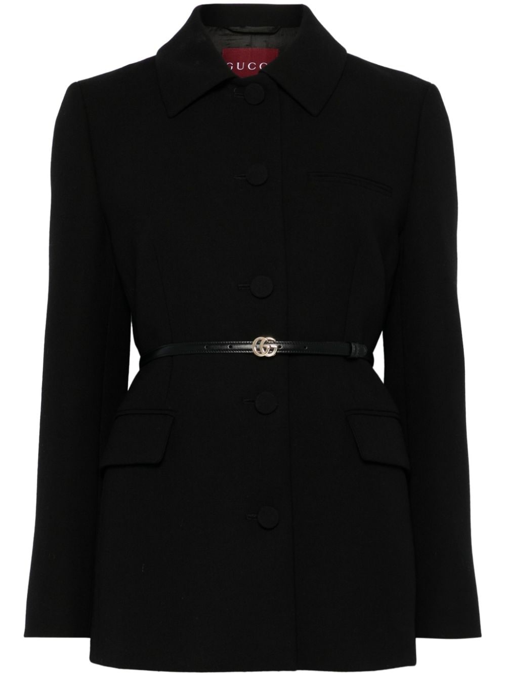 【コーデのアクセントに♪】GUCCI Wool Crepe Jacket GUCCI wool crepe jacket | farfetch | REVERSIBLE