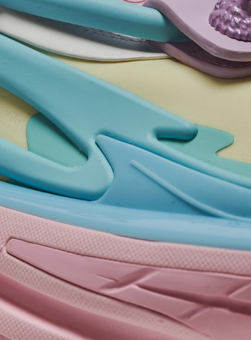 Unicorn trainers in neoprene and leather 5