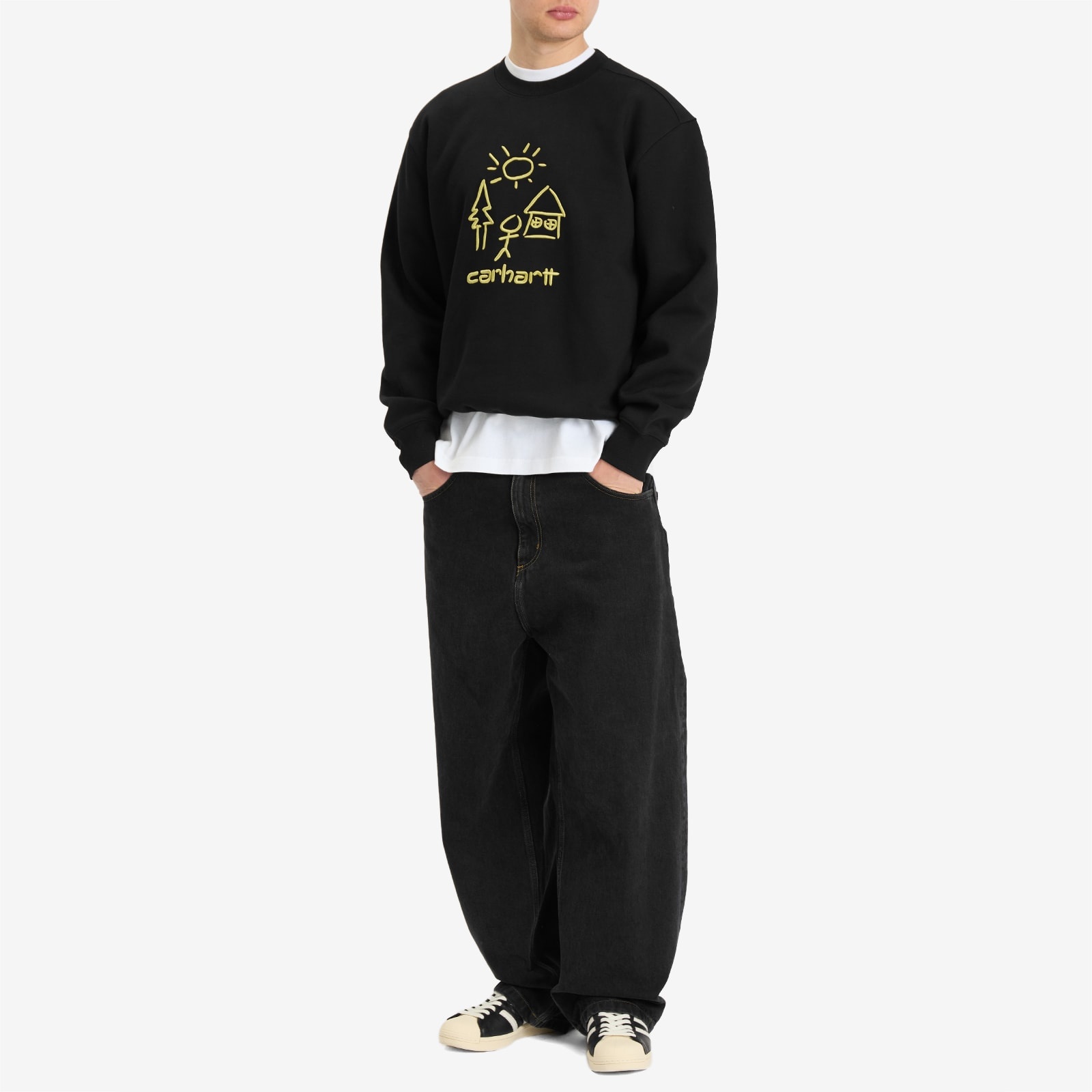 CARHARTT WIP MASTERPIECE SWEATSHIRT スウェットシャツ Carhartt WIP Masterpiece Sweatshirt, Ash Heather / Wolfsbane