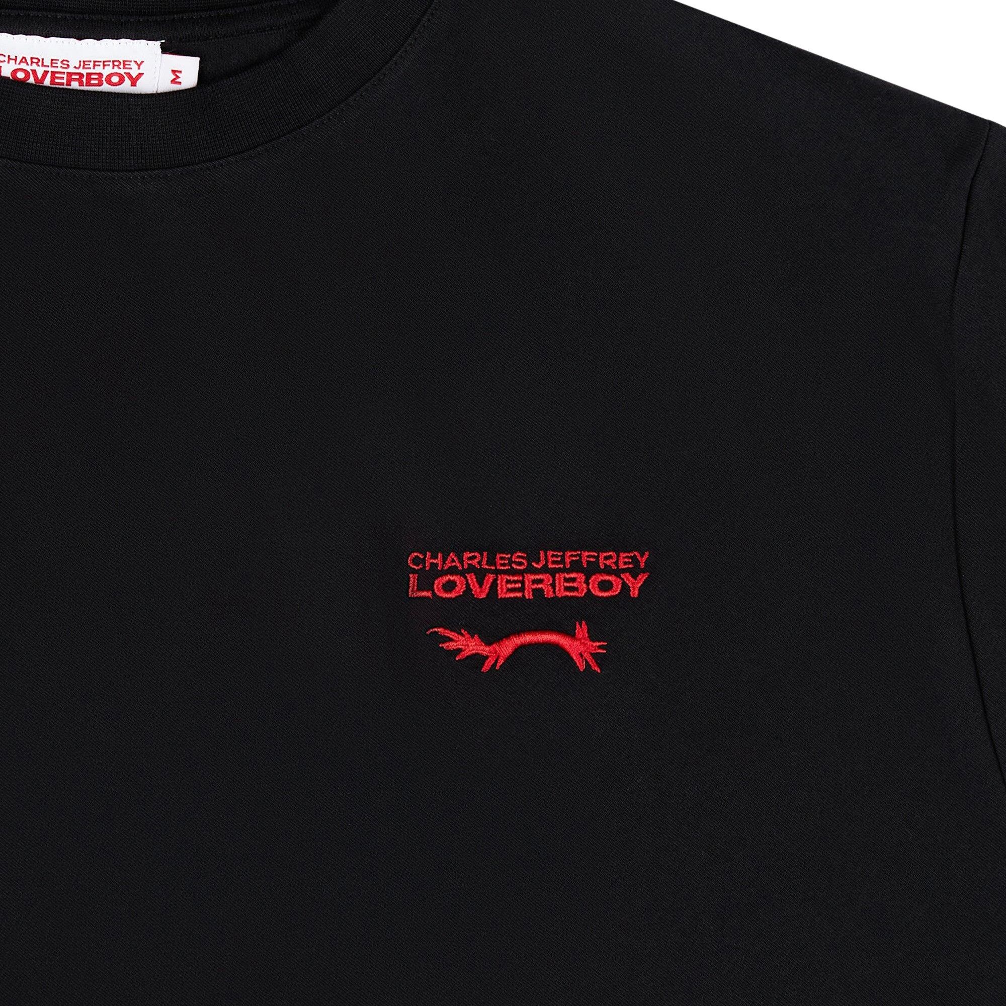 Charles Jeffrey Loverboy Topsy Turvy Tee 'Black' - 3