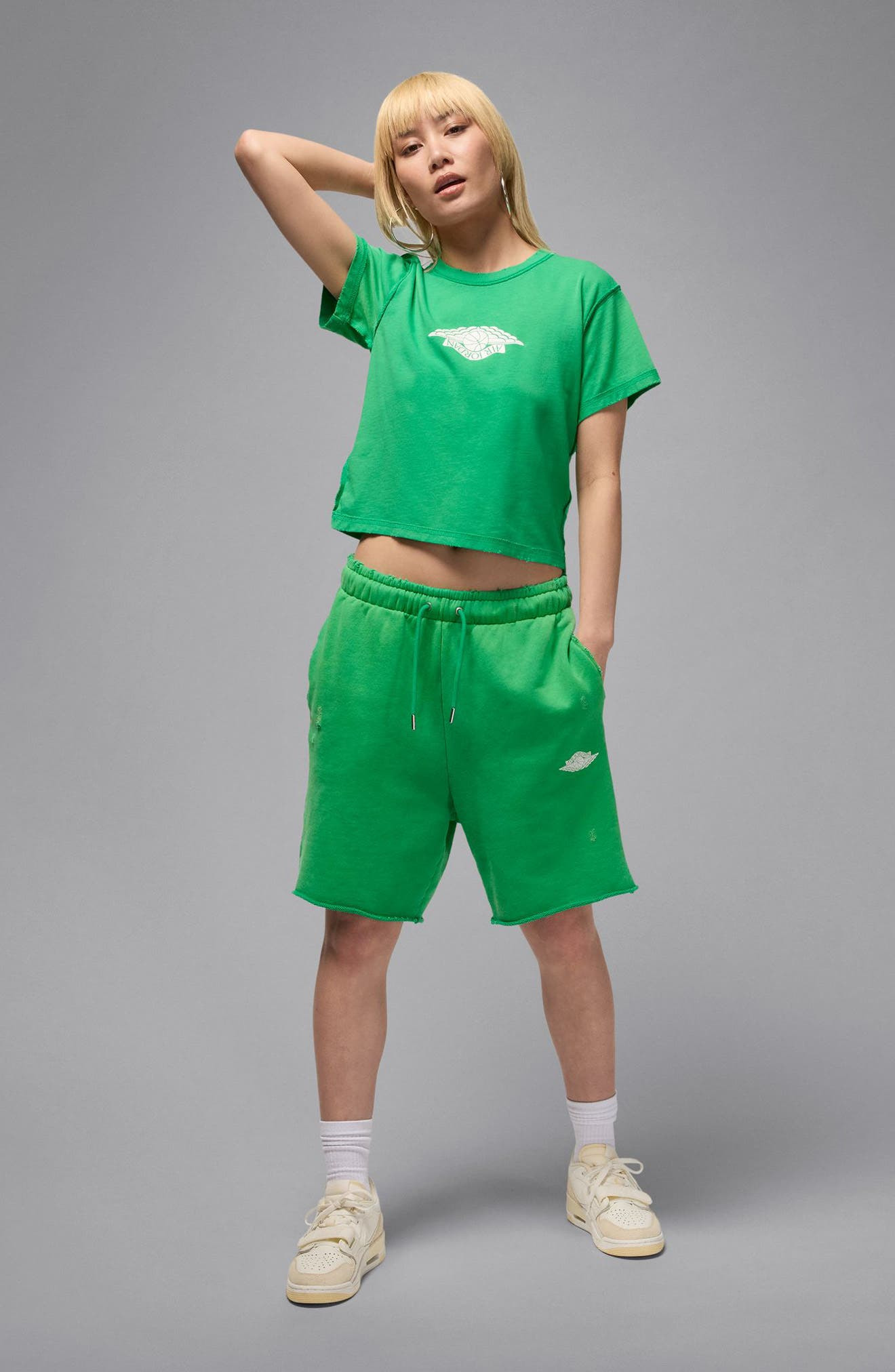 Jordan Flight Rare Air Cotton Graphic T-Shirt in Stadium Green at Nordstrom - 6