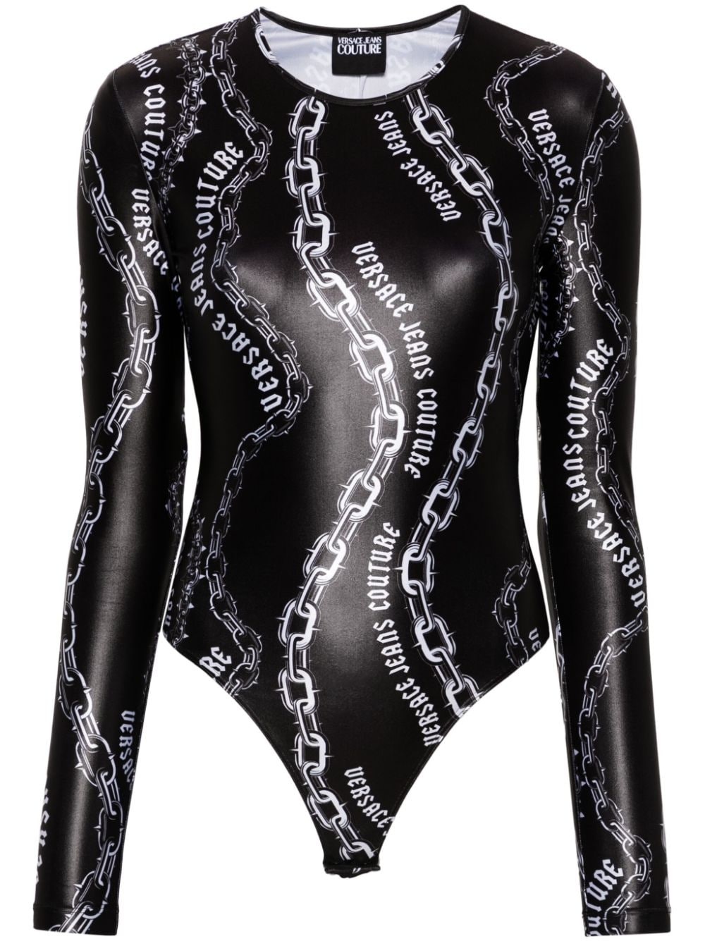 Chain Couture-print bodysuit - 1