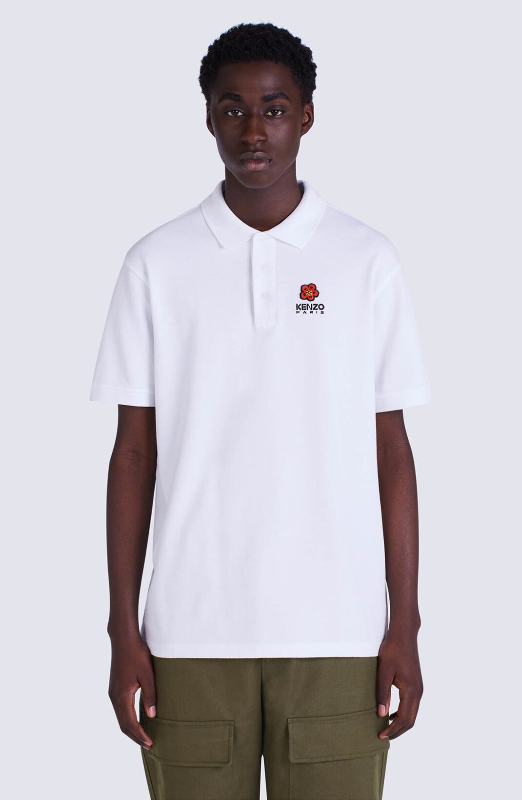 'BOKE FLOWER' crest polo shirt - 5