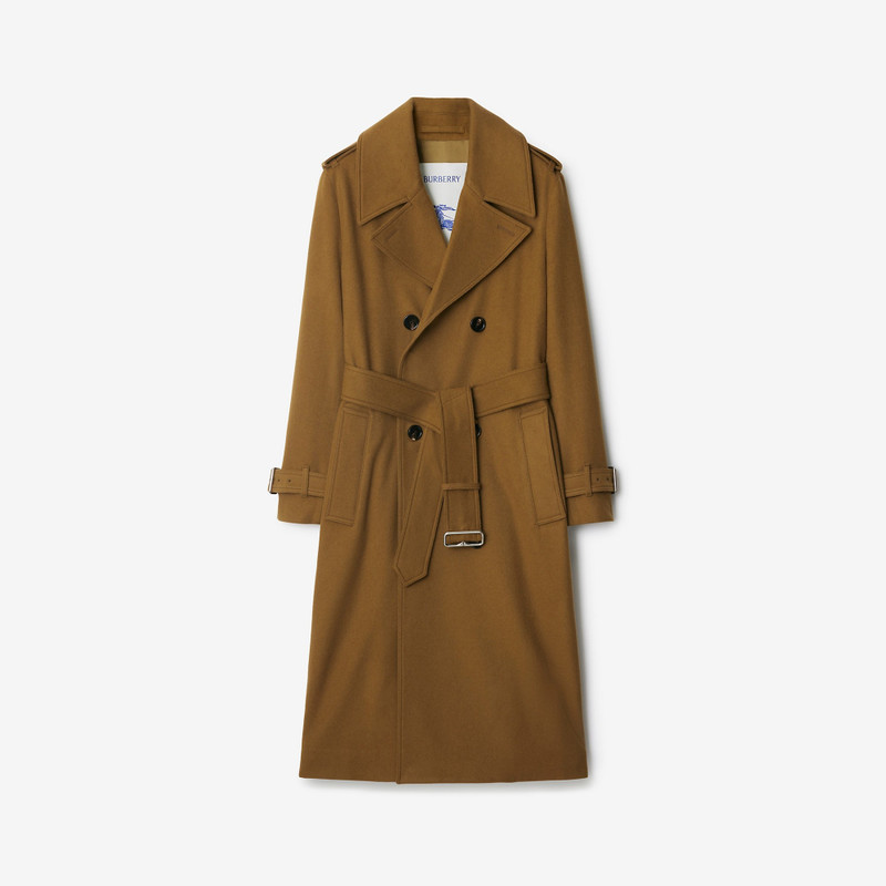 Long Cashmere Trench Coat 1