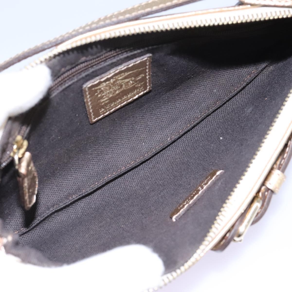 Burberry Nova Check Shoulder Bag Pvc Beige Gold - 11