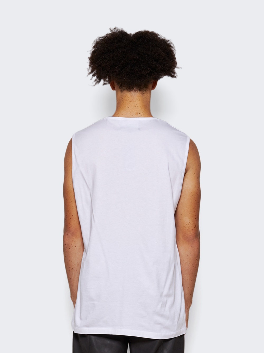 Printed Sleeveless Shirt White - 5