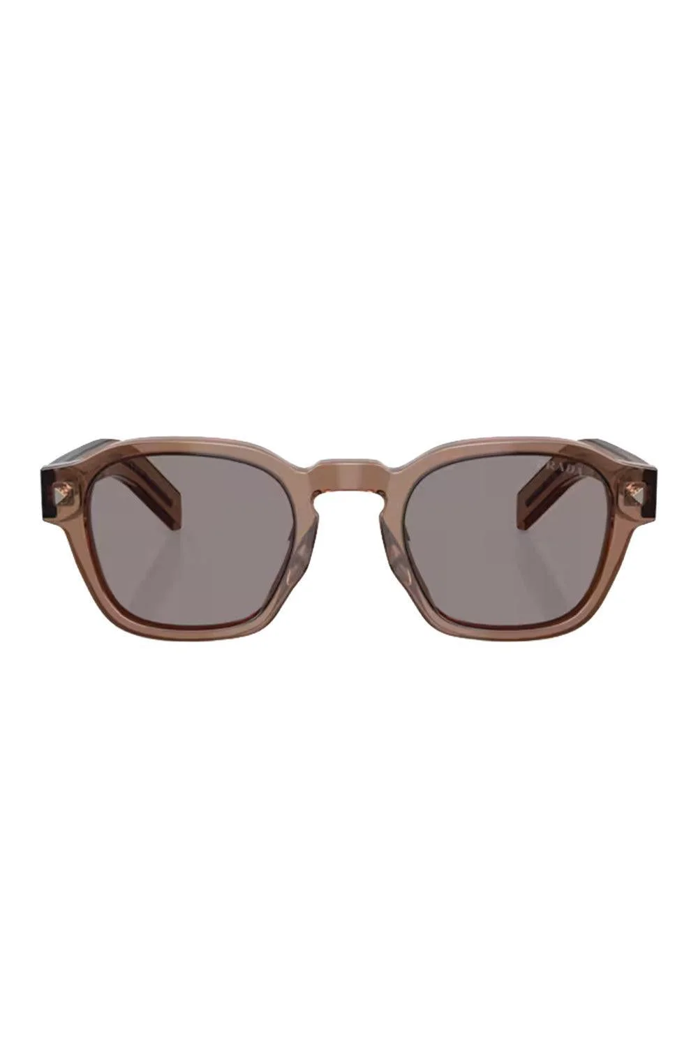 Bold Round Sunglasses - Transparent Clay - 1