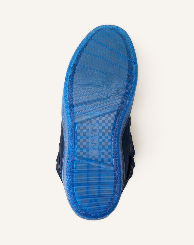 BLUE CURB SNEAKERS IN SATIN 6