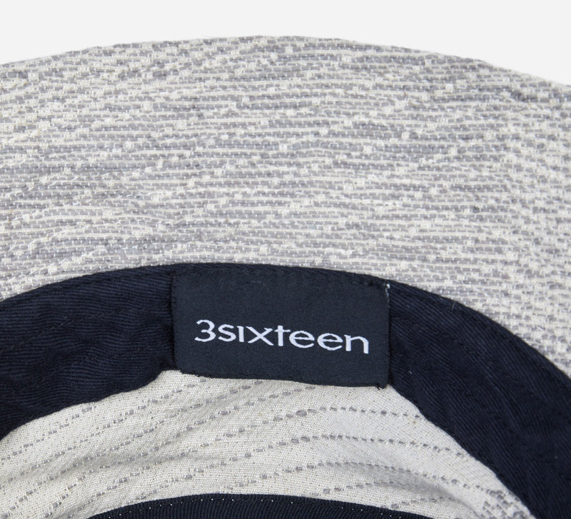 Bucket Hat - Ash Zig-Zag Jacquard 3