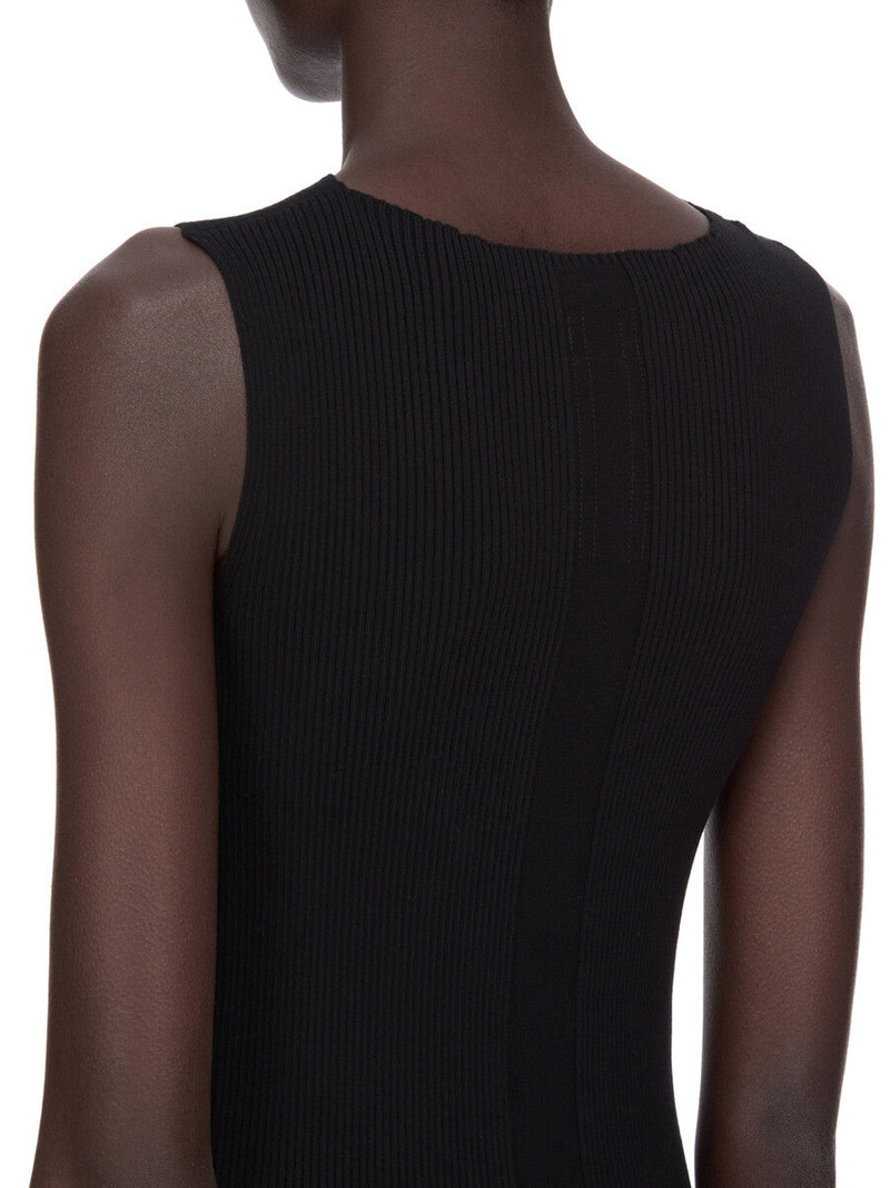 Rick Owens Babel draped-detail midi dress outlook