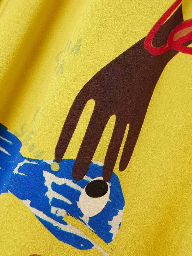 + Nadia Hernández printed silk crepe de chine wide-leg pants Multi 5