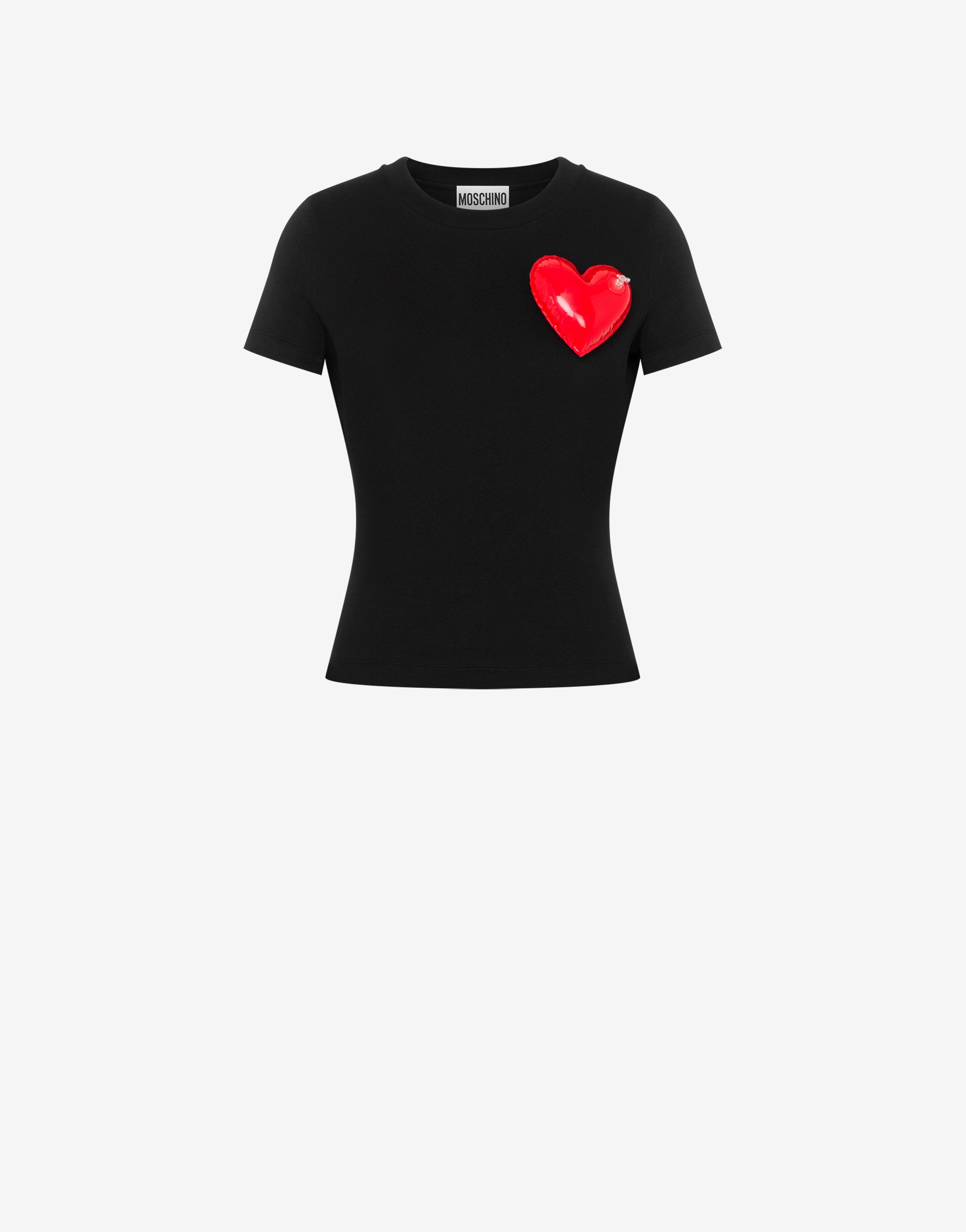INFLATABLE HEART ORGANIC JERSEY T-SHIRT - 1