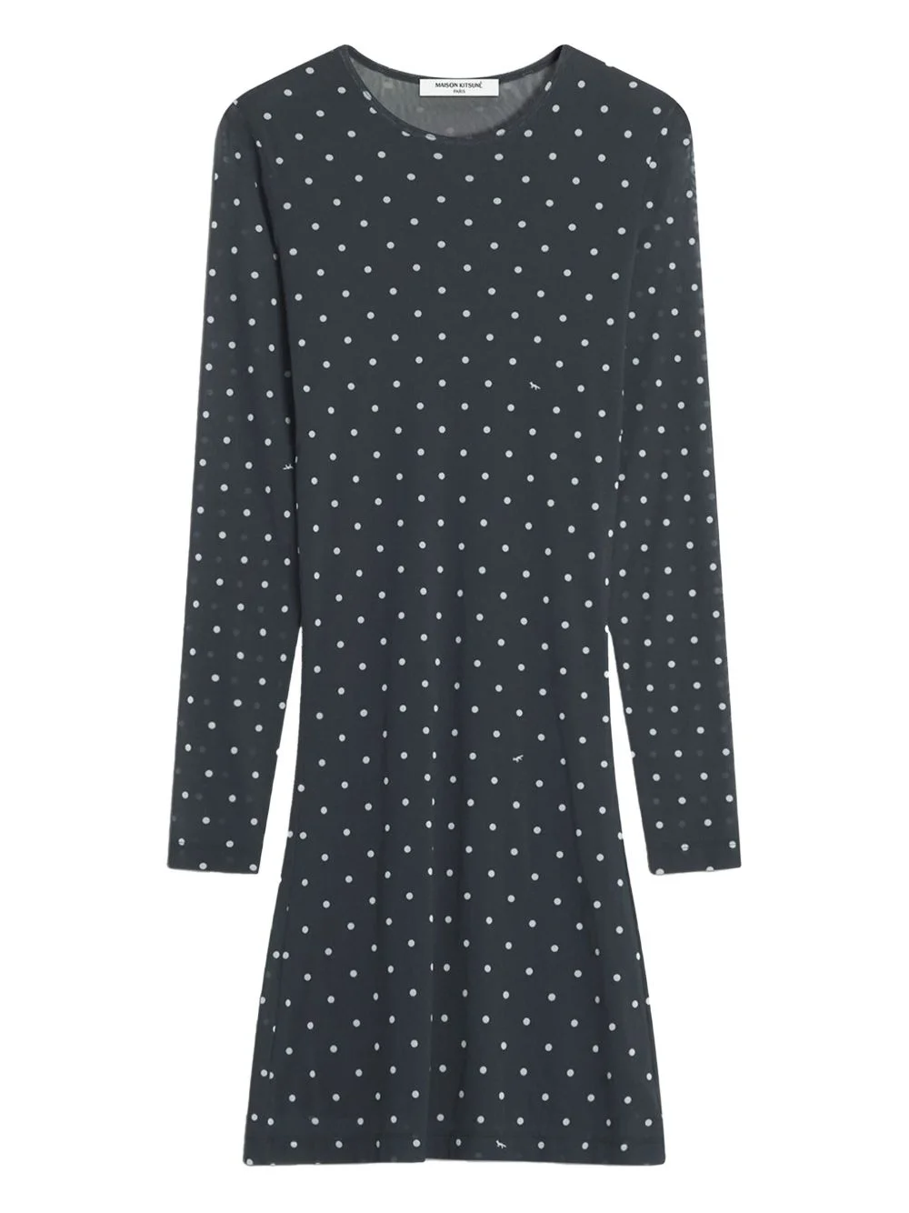 long-sleeve mini dress - 1