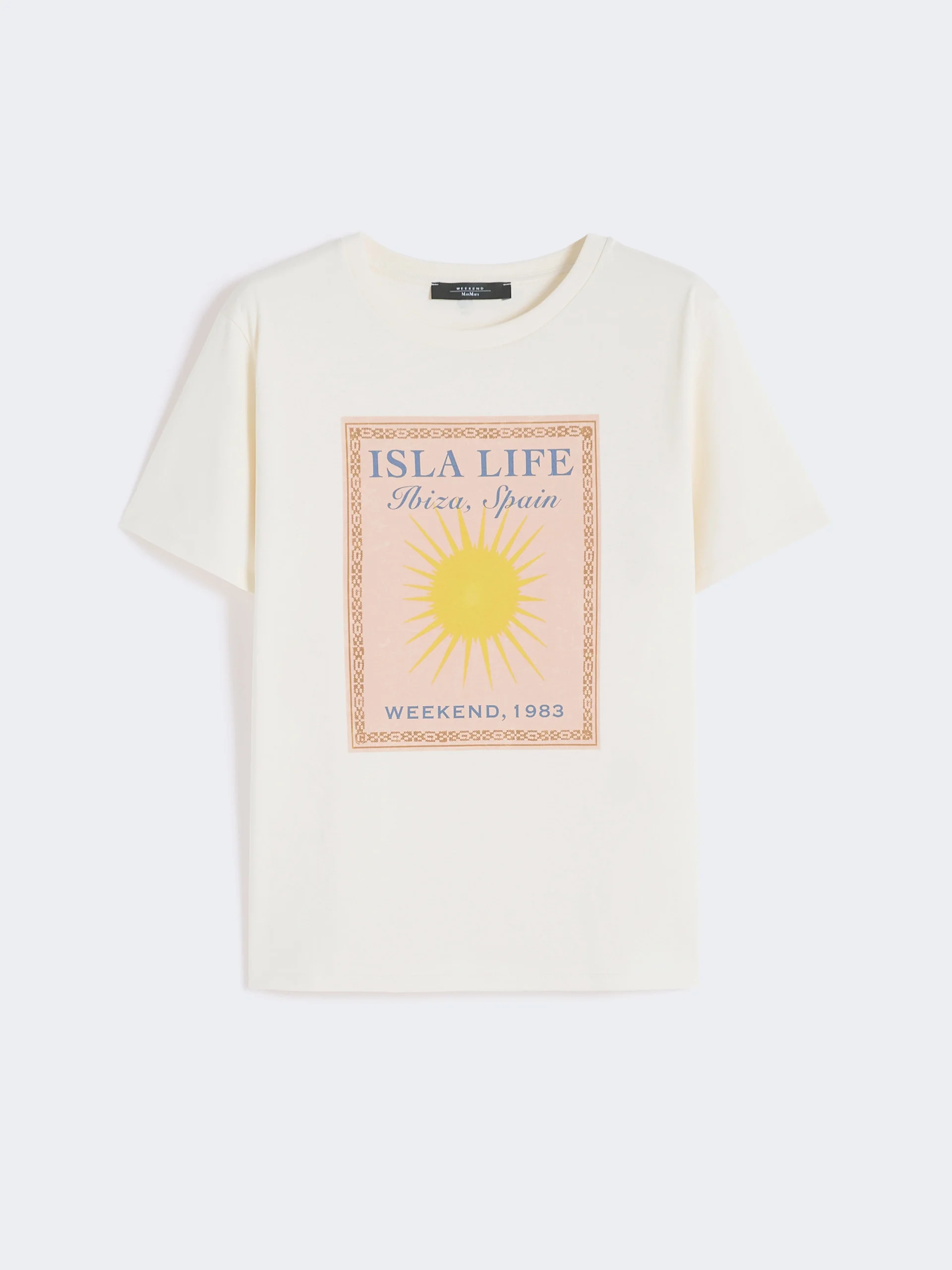 Cotton jersey T-shirt - ECRU - 1