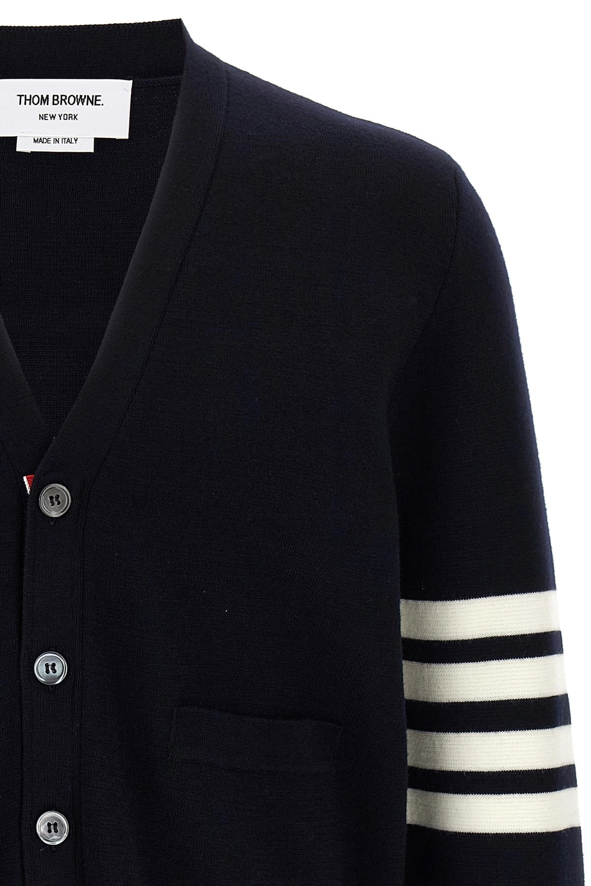 '4-Bar' Wool cardigan - 3
