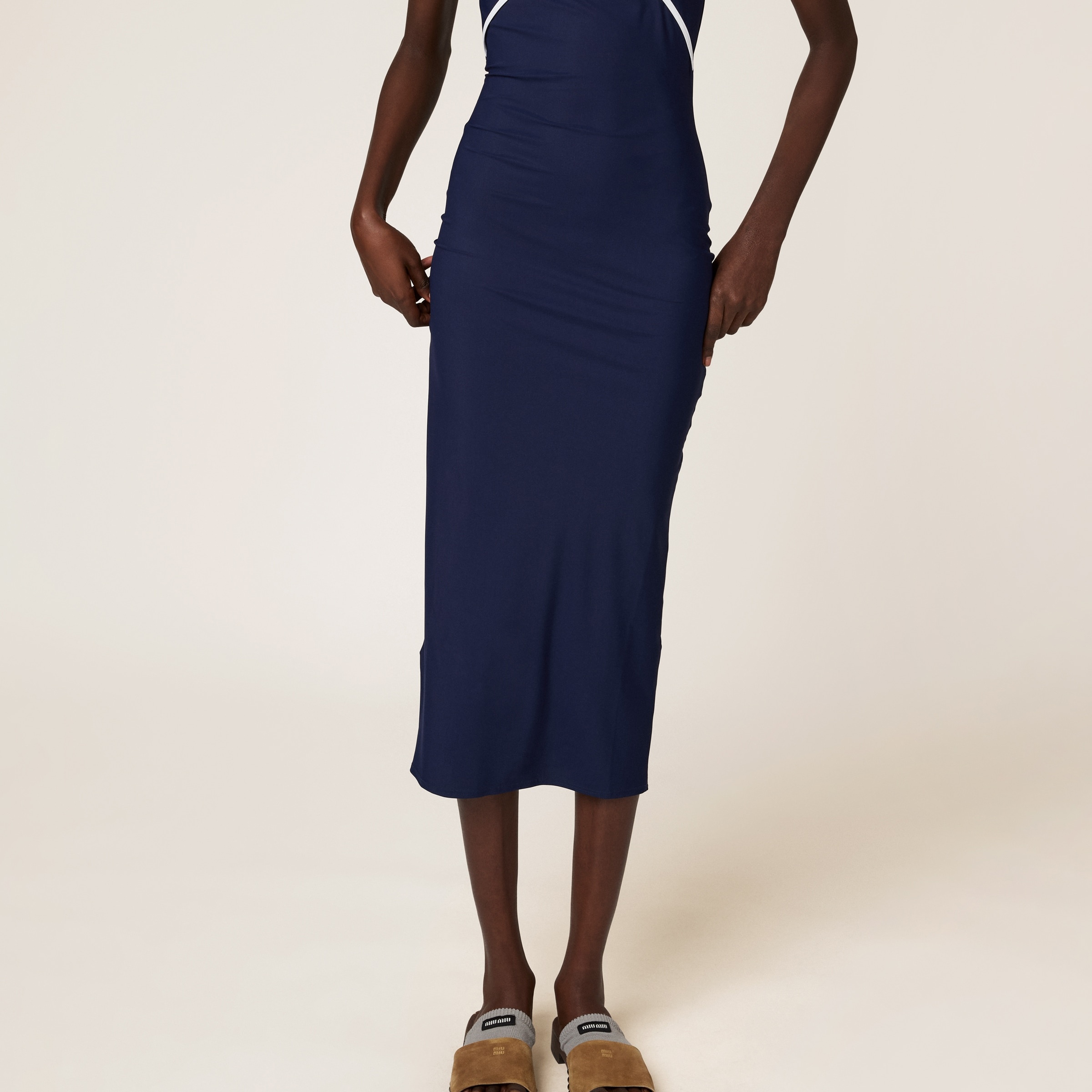 Stretch jersey midi-dress - 5