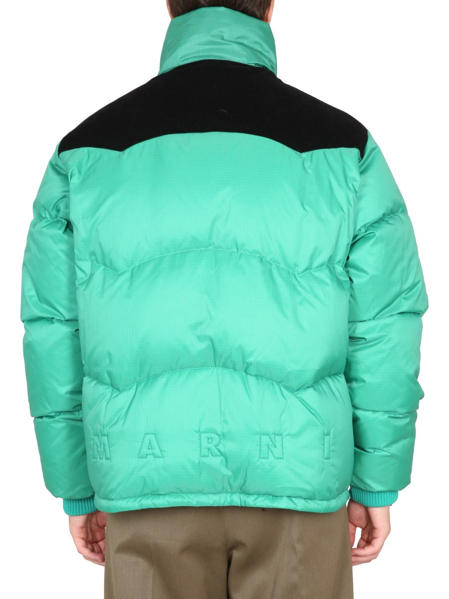 Marni Men Color-Block Down Jacket - 3