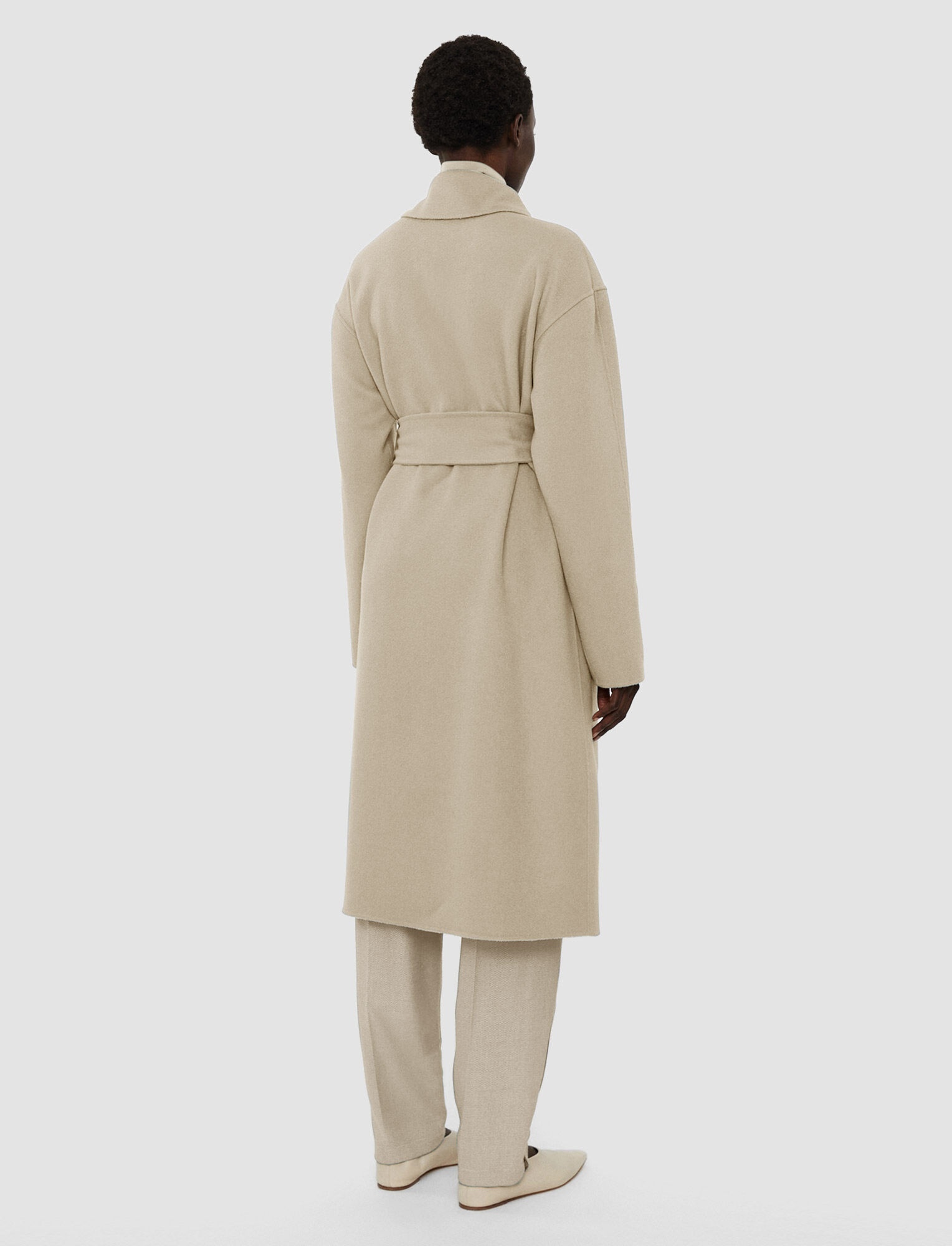 Double Face Cashmere Walmer Coat - 4