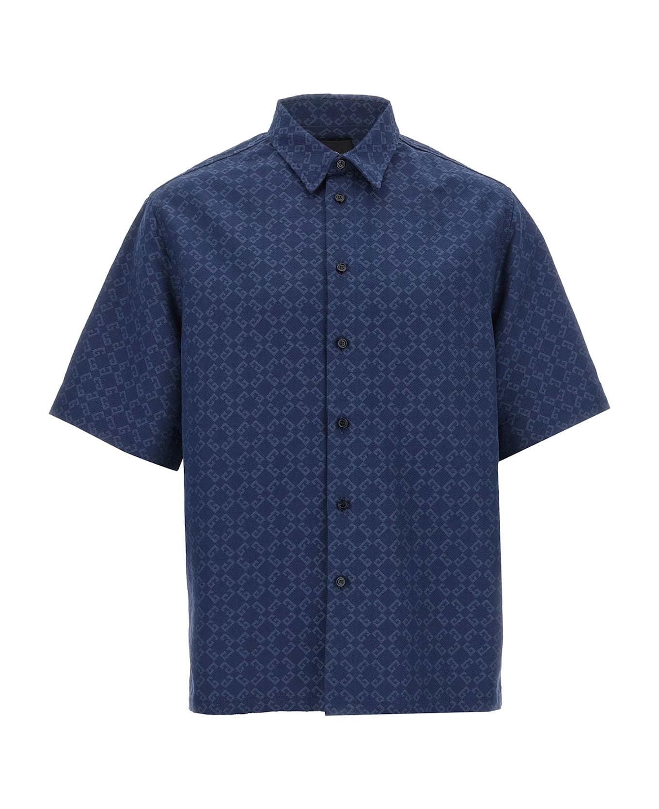 Monogram 72 Glossy Denim Shirt - 1