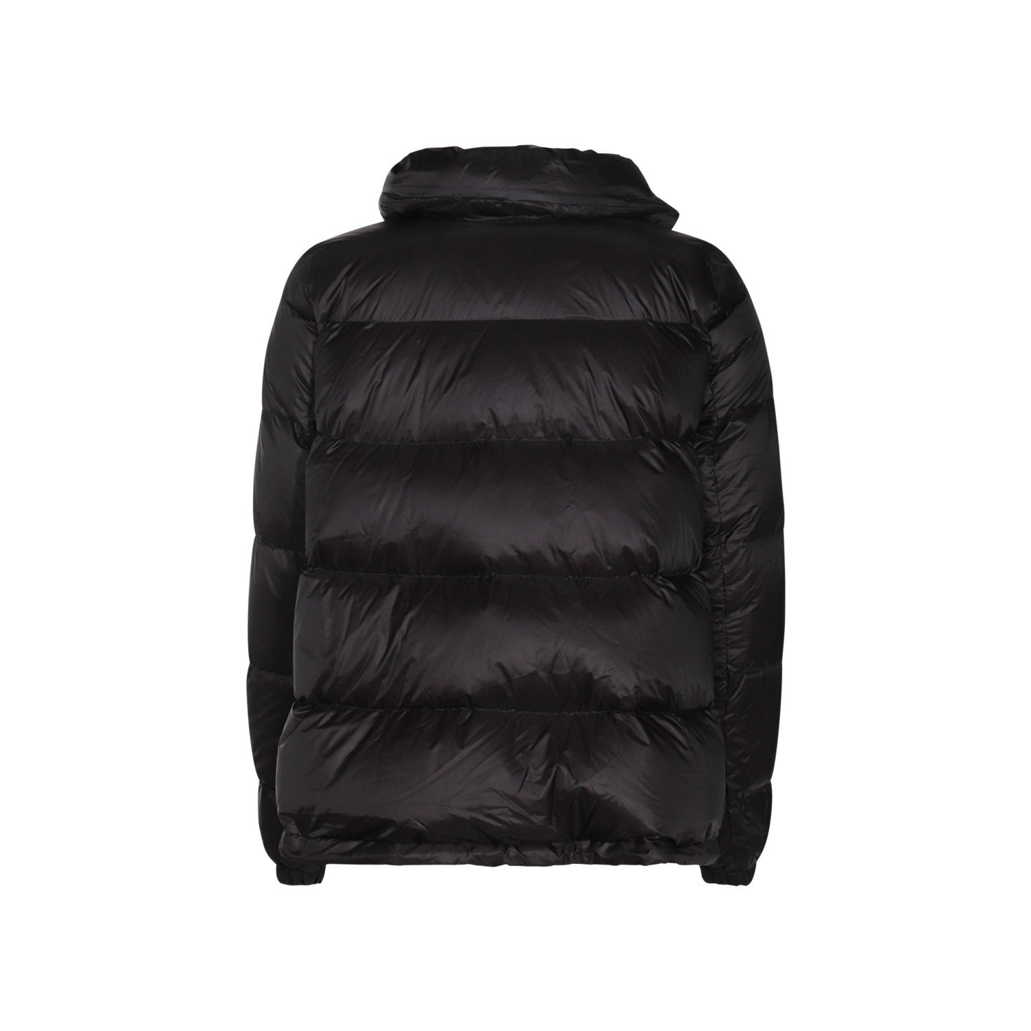 BLACK NYLON DOWN JACKET - 2