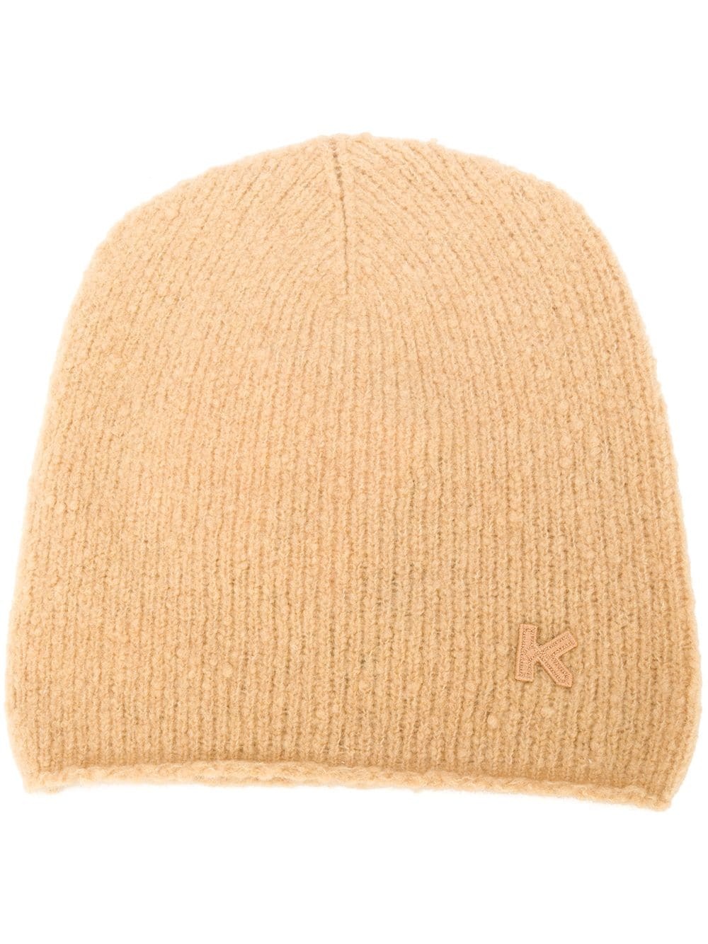 logo appliqué beanie - 1