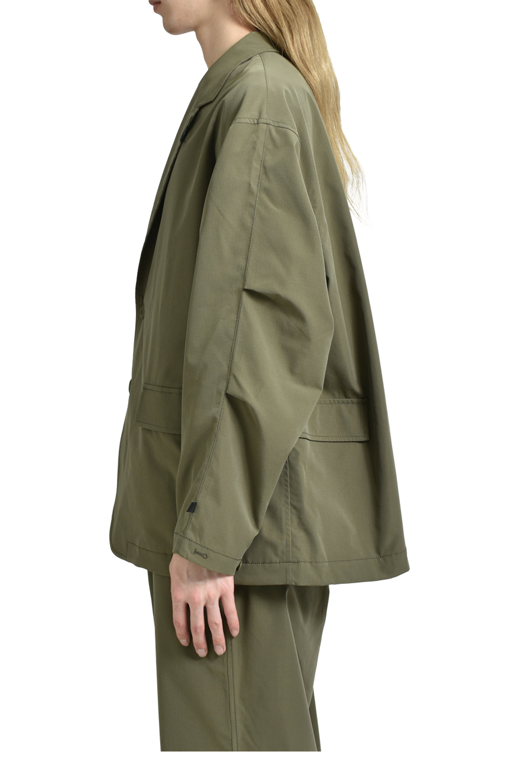 TECH LOOSE 2B JACKET RIPSTOP / OLV - 3