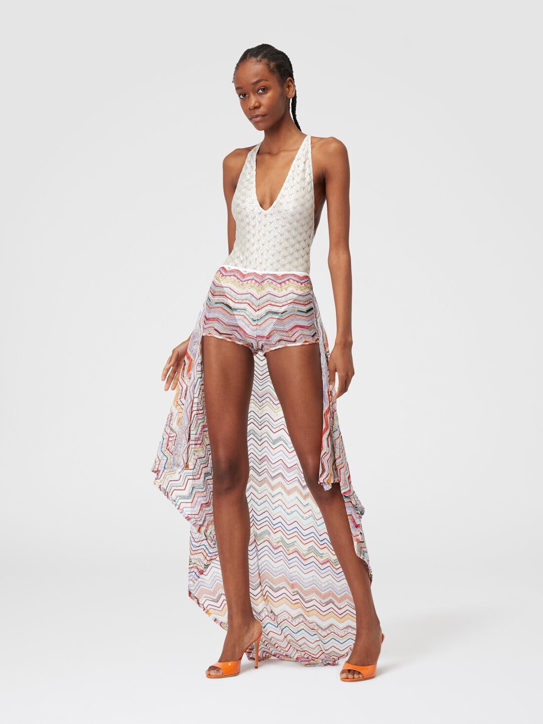 Sarong skirt in crochet with lurex - 2