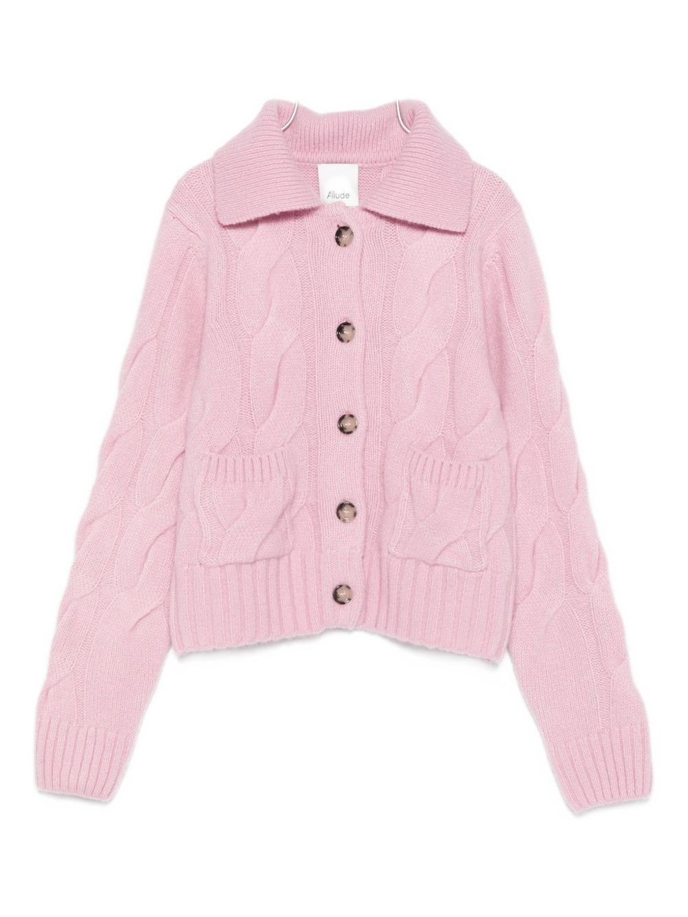 cable-knit cardigan - 1