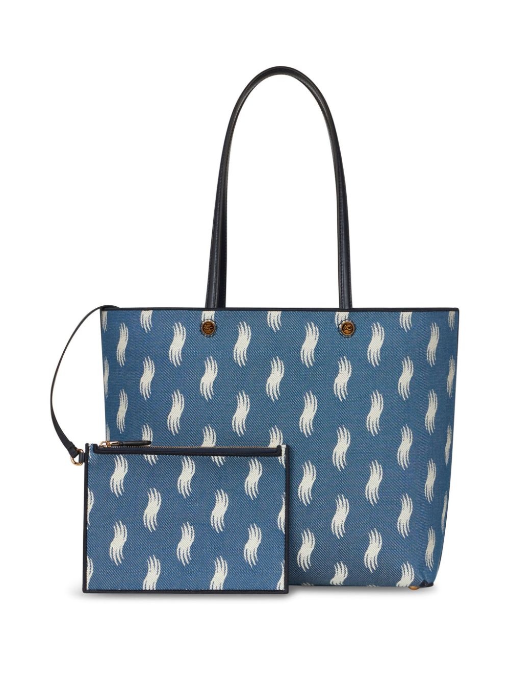 large patterned-jacquard tote bag - 5
