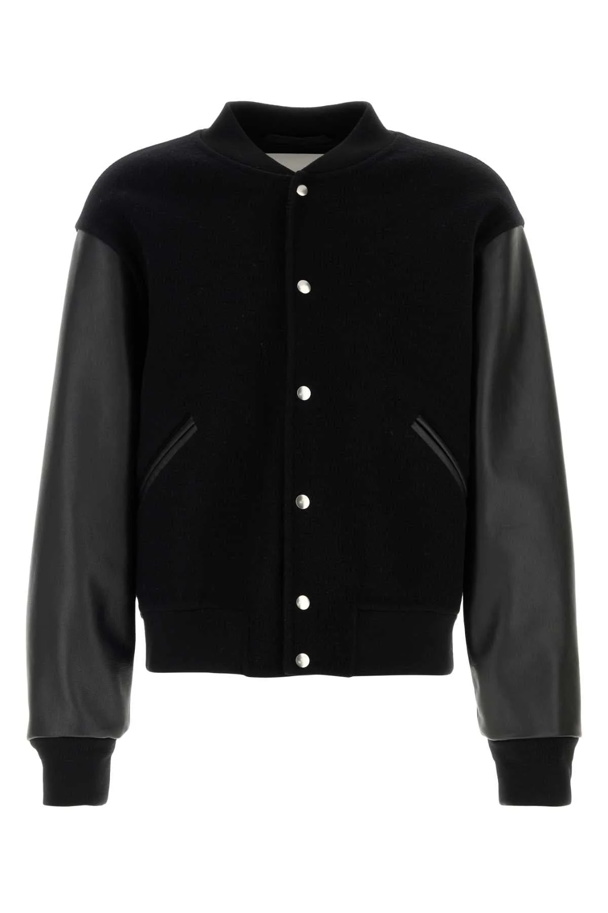 Jil Sander Men Black Wool Bomber Jacket - 1
