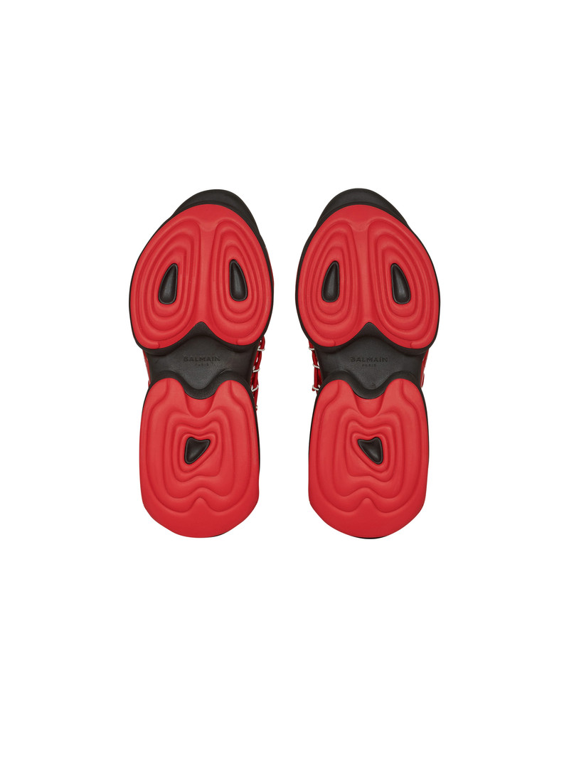 Bicolor knit and mesh B-Bold high-top sneakers 4