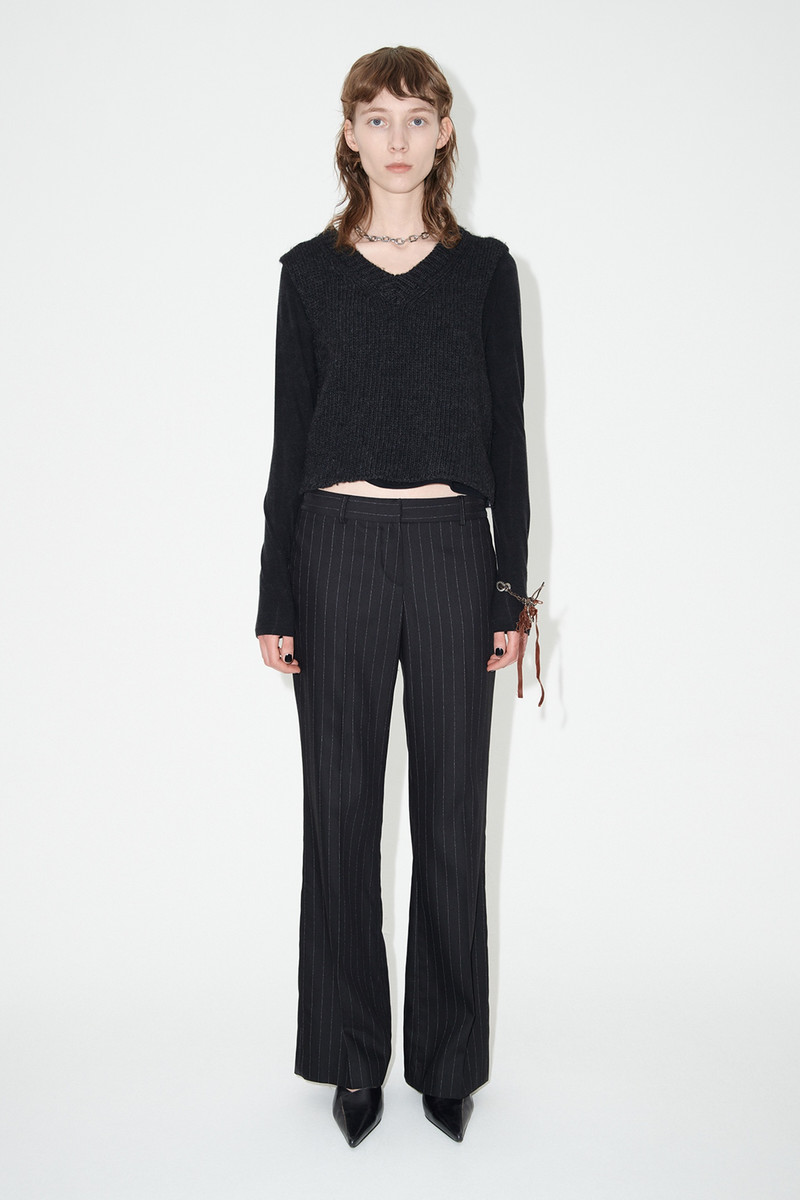 Our Legacy Hip Trouser Black Chalk Stripe outlook