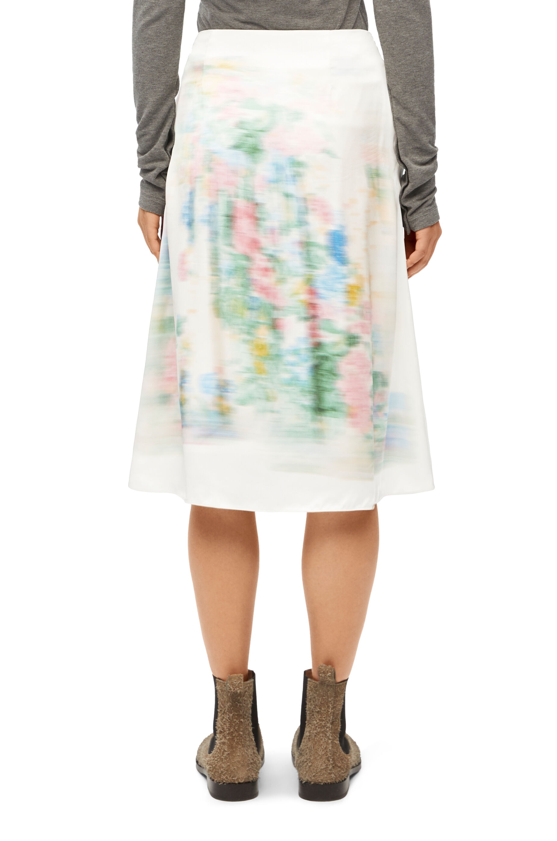 Skirt in viscose and silk - 4