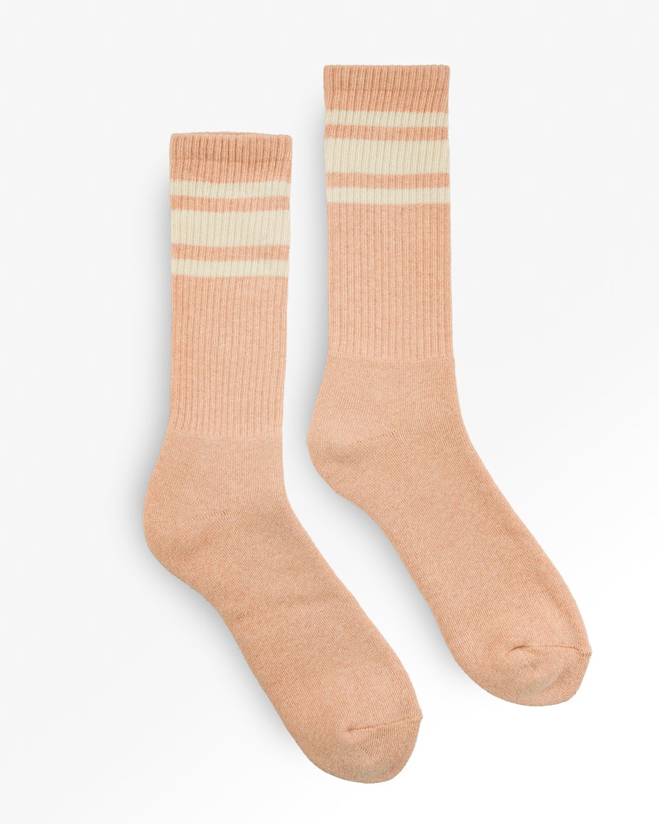 DECKA SHOWATABÉ ORGANIC '80S SKATER SOCKS - ORANGE - 1