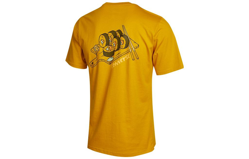 Converse Sushi Graphic Short Sleeve Pocket T-Shirt 'Yellow' 10022855-A03 - 2