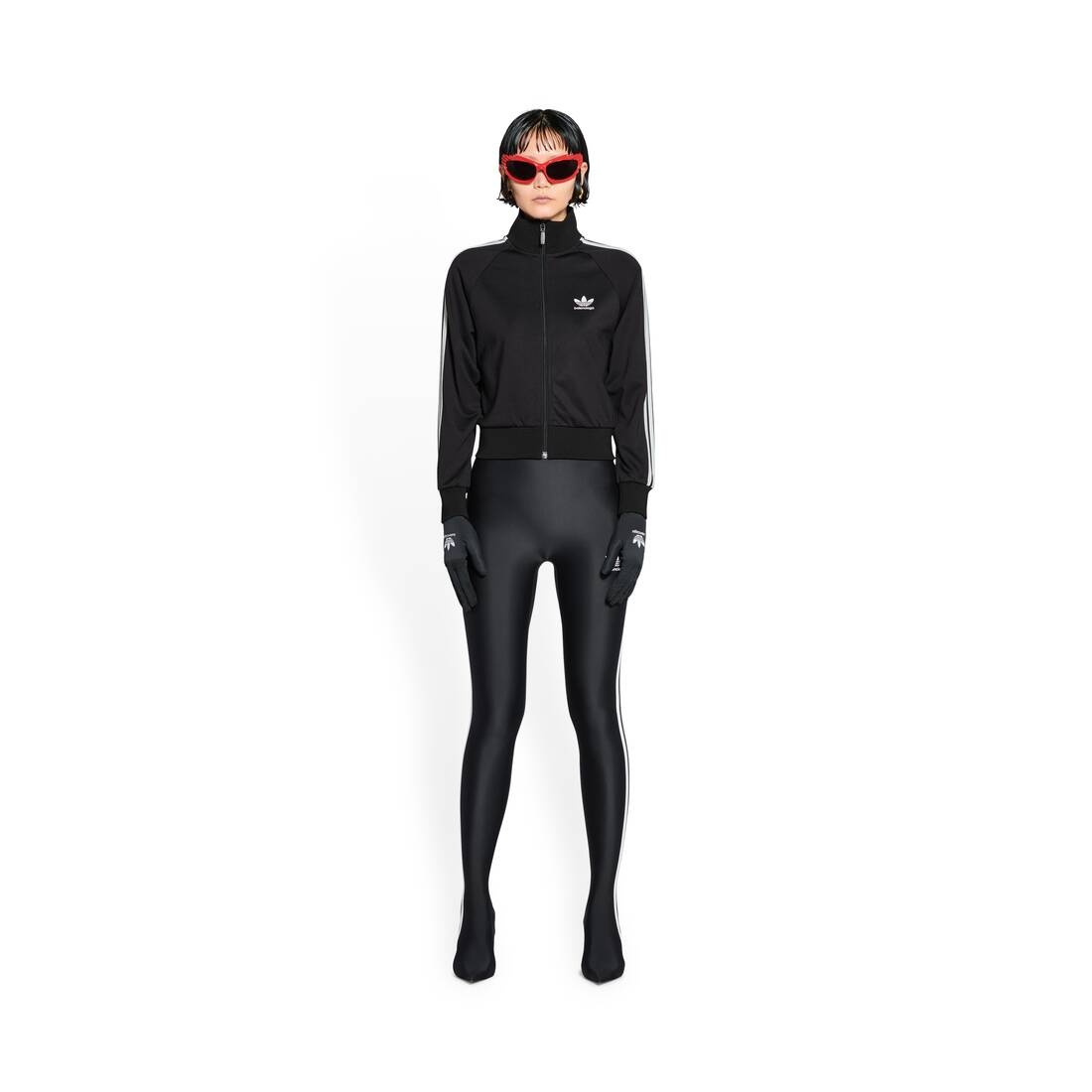 Women's Balenciaga / Adidas Fitted Zip-up Jacket in Black - 2