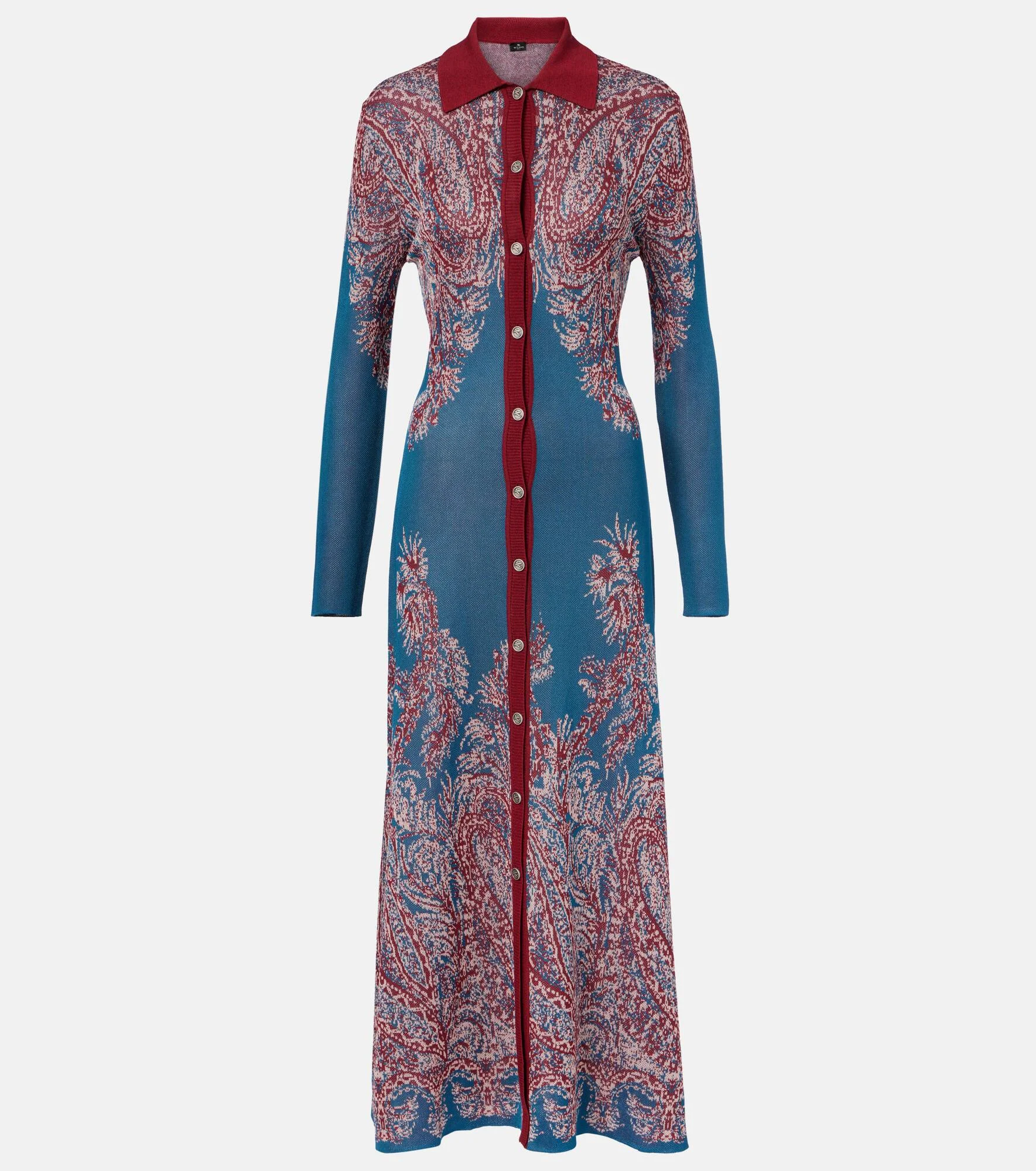 Paisley jersey shirtdress - 1