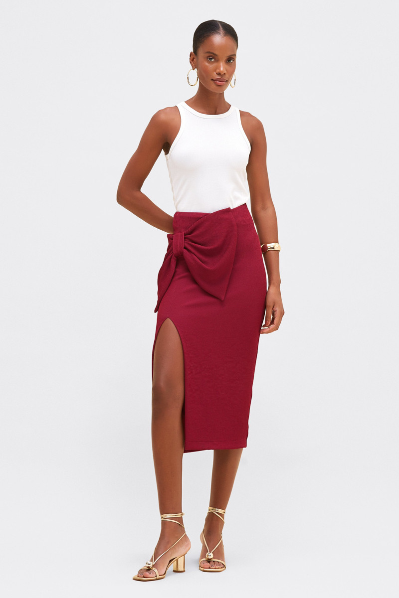 GRACE KNIT MIDI SKIRT 1