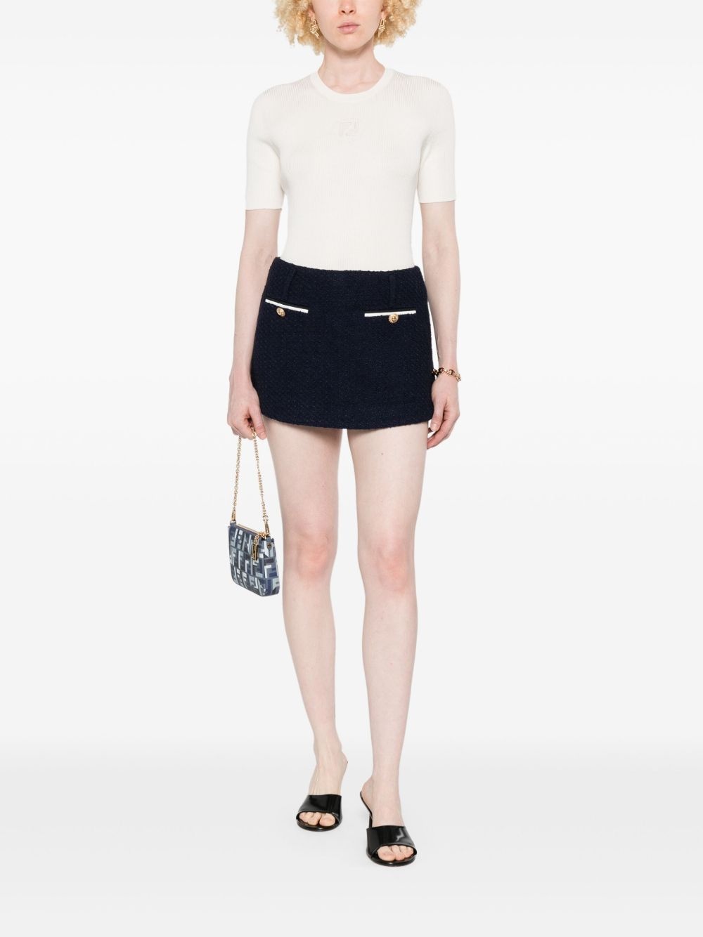 silk-cotton blend t-shirt - 2