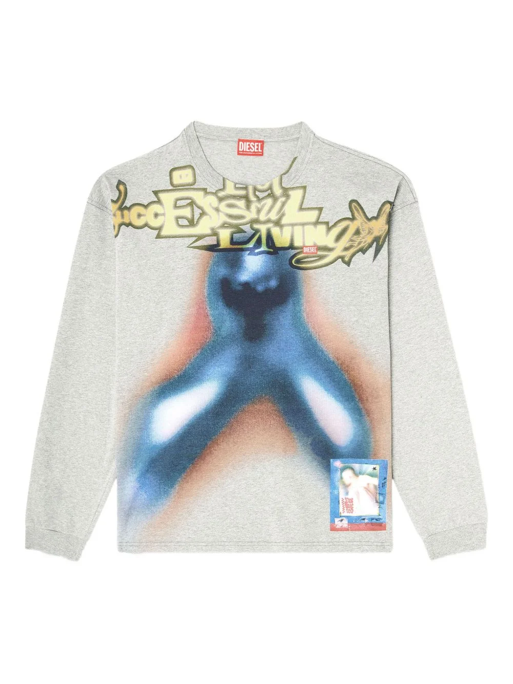 graphic-print long-sleeve T-shirt - 1