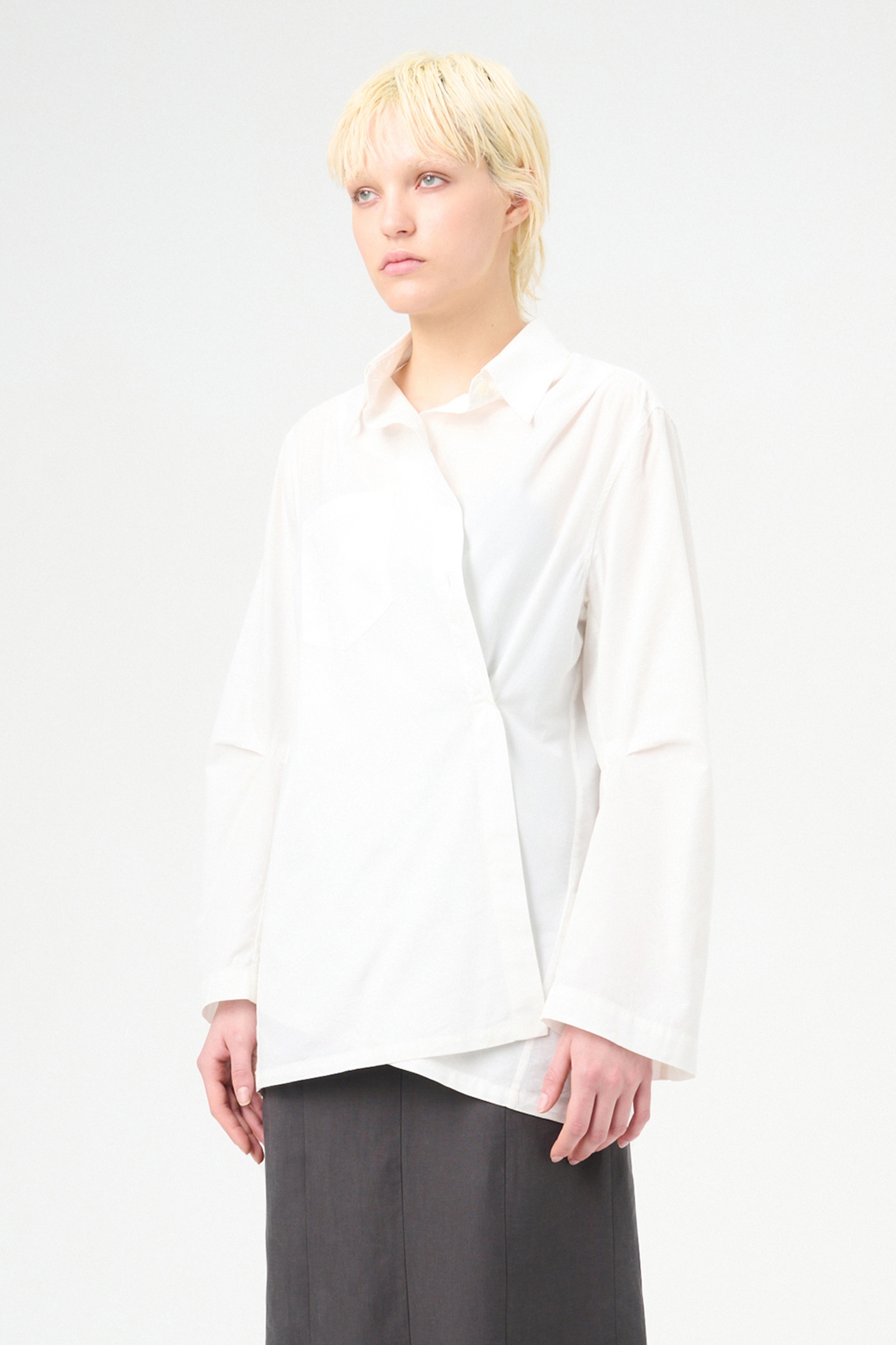 Machine Shirt White Peached Cupro - 9